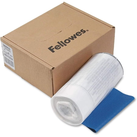 Fellowes 36053 Shredder Bags, 9 Gal, F/99CI,90S, 15-Inch X14-Inch X30-Inch , 100/CT,CL