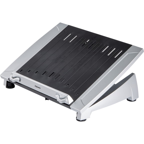 Office Suites Laptop Riser Plus 15.06" x 10.5" x 6.5", Black/Silver, Supports 10 lbs