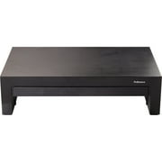 Fellowes® Designer Suites™ Height-Adjustable Monitor Riser With Storage Tray, 4.38"H x 16"W x 9.38"D, Black