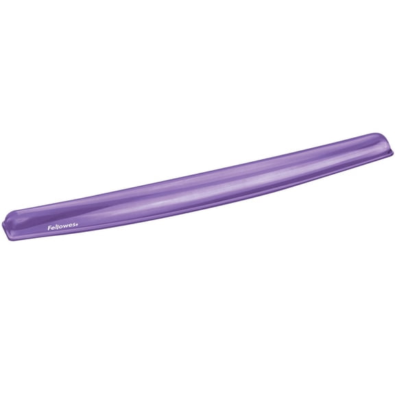 Fellowes Mfg Co. 91437 Gel Crystals 18.5 in. x 2.25 in. Keyboard Wrist Rest - Purple