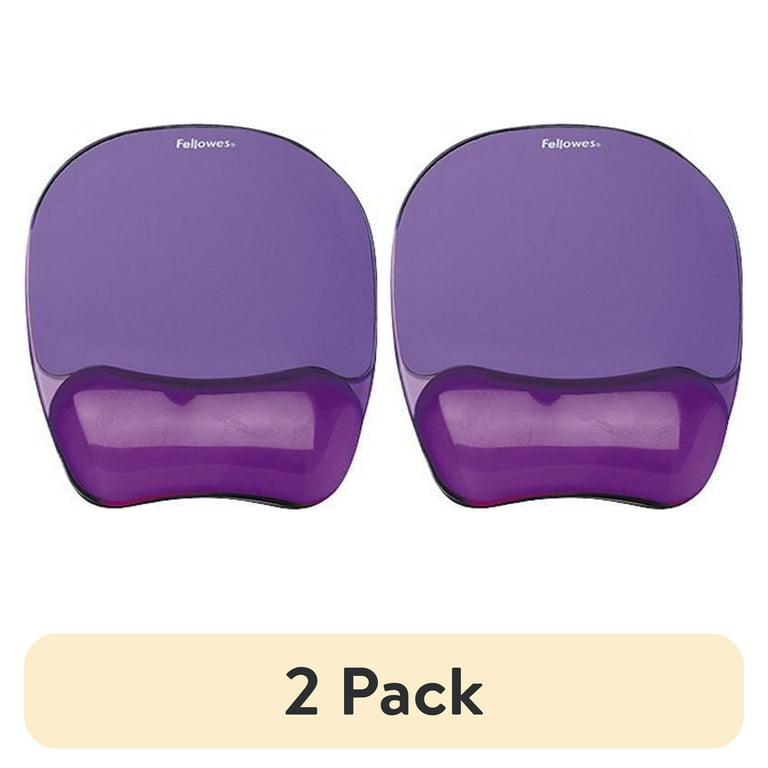Gel Crystals Mouse Pad with Wrist Rest, 7.87 x 9.18, Purple Gel Crystals Mouse Pad with Wrist Rest, 7.87 x 9.18, Purple