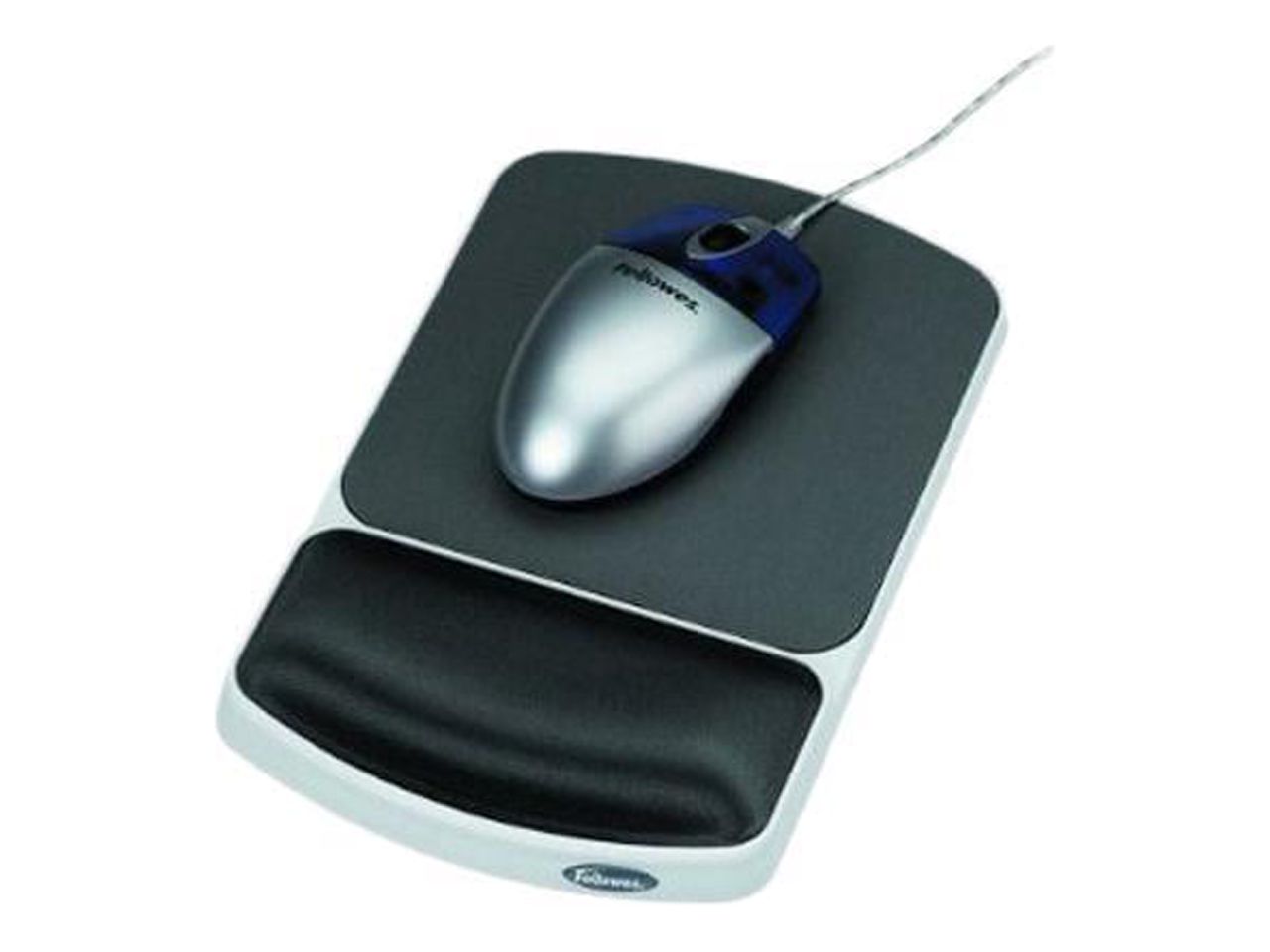 Fellowes 91741 Gel Wrist Rest and Mouse Pad - Graphite/Platinum - image 1 of 3