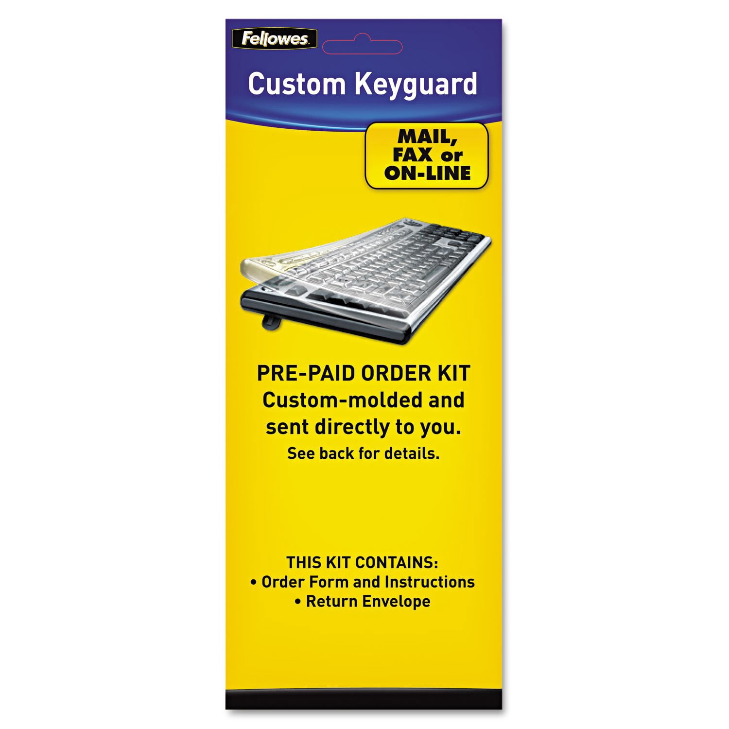Keyboard Key Guard Fellowes 99680 Custom Keyguard Keyboard Cover Kit, Polyfilm - Walmart.com