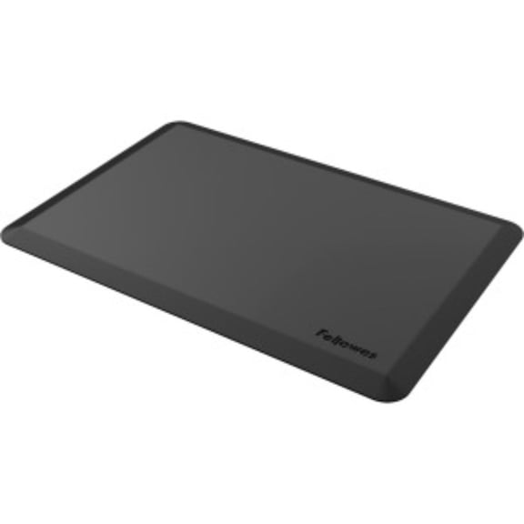 Fellowes Anti-Fatigue Wellness Mat Floor - 36" Width x 24" Depth x 0.75" Thickness - Rectangle - Black