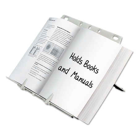 Fellowes 21100 BookLift Adjustable Desktop Copyholder, Plastic, Platinum