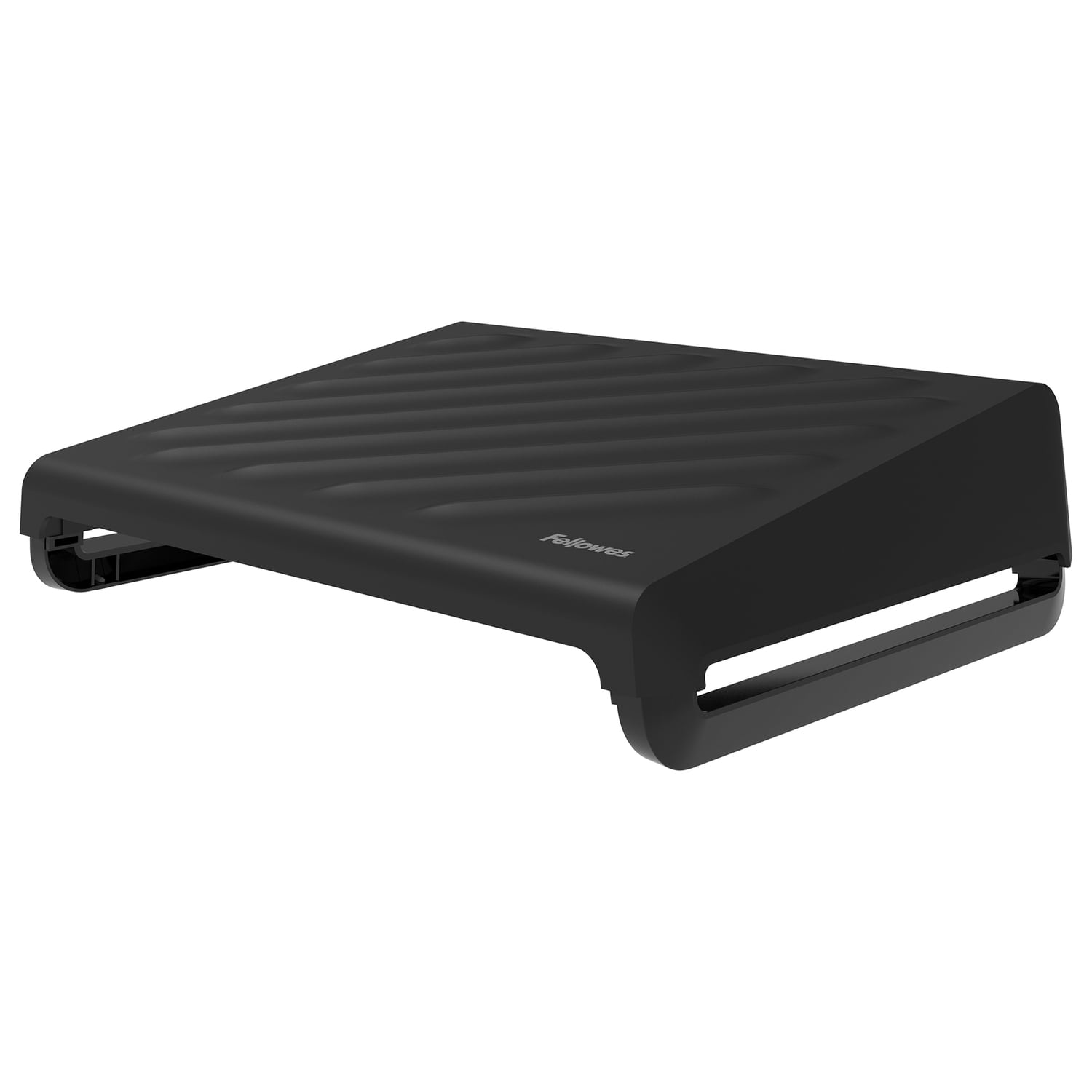 Breyta Black Adjustable Ergonomic Foot Rest with Textured Surface