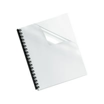 Crystals Transparent Presentation Covers for Binding Systems, Plastic, Square Corners, 11 x 8.5, Gloss Clear, 25/Pack