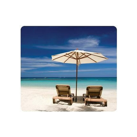 Fellowes 5909501 Earth Series Mouse Pad - Beach Chairs