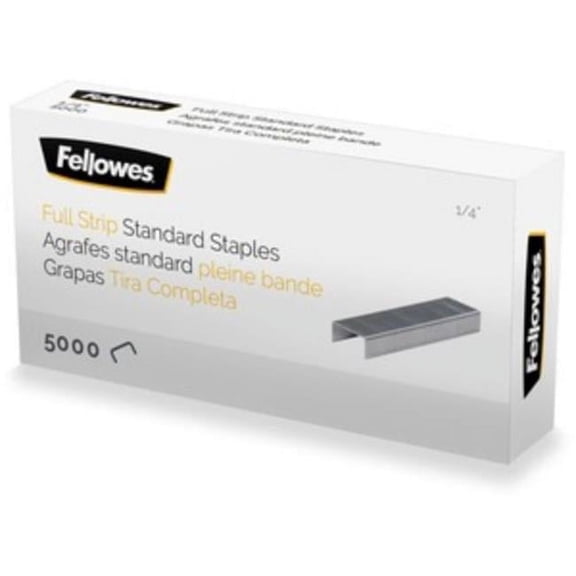 Fellowes FEL5010801 Full Strip of Staples, Silver - Pack of 5000