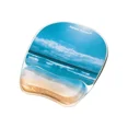 thumbnail interactive-video image 1 of Fellowes Gel Mouse Pad With Wrist Rest – Sandy Beach – 7-7/8 X 9-1/4 Inches 1 of 2