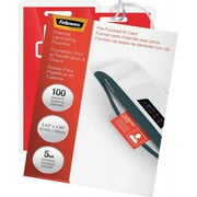 Fellowes Glossy Pouches - ID Tag punched, 5 mil, 100 pack - Laminating Pouch/Sheet Size: 3.88" Width x 5 mil Thickness - Glossy - for Document, ID Bad | Bundle of 2 Packs