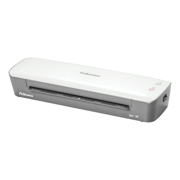 Fellowes Ion 95 Personal Themal Laminator with Pouch Starter Kit, 9.5 In., Gray/White, 5247201