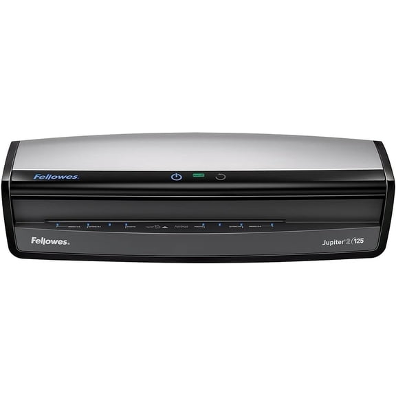 Fellowes Jupiter 2 125 Laminator with 10 Pouches, 12.5 Inch (5734101), Black & Grey