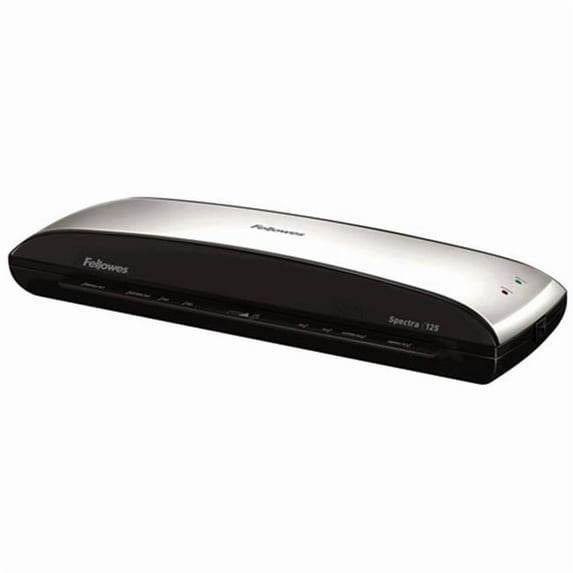 Fellowes Manufacturing FEL Spectra 125 Laminator with Pouch Starter Kit, Silver & Black