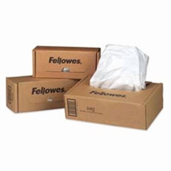 Fellowes Mfg. Co. 26-Gallon Bags- For 220-320 Models- 50-CT- Clear