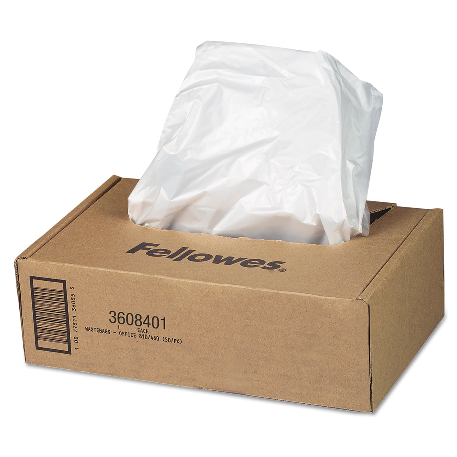 Fellowes Mfg Co. 3608401 16 to 20 Gallon Capacity Shredder Waste Bags (1/Carton)