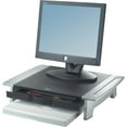thumbnail image 1 of Fellowes Office Suites&trade; Monitor Riser - Up to 21" Screen Support - 80 lb Load Capacity - 4.2" Height x 19.9" Width x 14.1" Depth - Desktop - High Performance Steel (HPS) - Black, Silver, 1 of 3