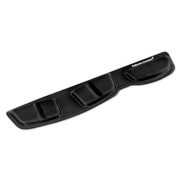 Fellowes Mfg. Co. Memory Foam Keyboard Palm Support, 13 3/4 X 3 3/8, Black