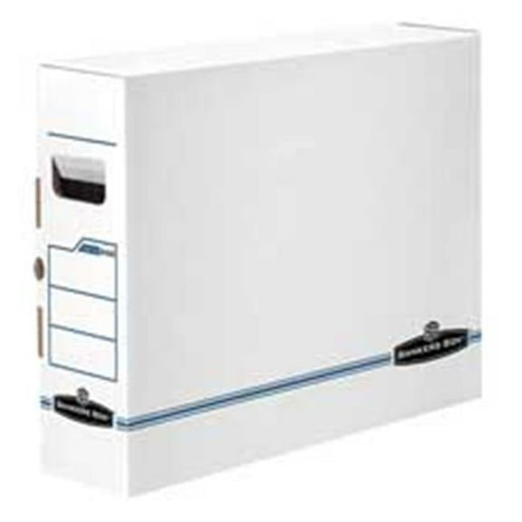Fellowes Mfg. Co. X-Ray Storage Boxes - White-Blue - 5-.25in.x18-.75in.x14-.88in.