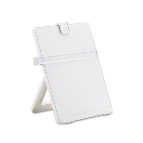 Non-Magnetic Desktop Copyholder, 25 Sheet Capacity, Plastic, Platinum Non-Magnetic Desktop Copyholder, 25 Sheet Capacity, Plastic, Platinum