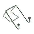 thumbnail image 1 of Fellowes Mfg Co. 75510 4 in. x 5.13 in. x 6 in. Over-the Panel Mount Partition Additions Wire Double-Garment Hook - Black, 1 of 3