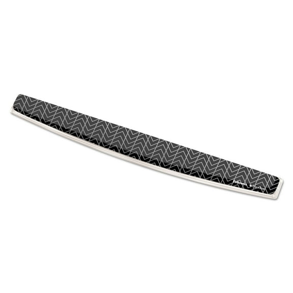 Fellowes Photo Gel Keyboard Wrist Rest with Microban Protection, 18.5 x 2.31, Chevron Design