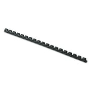 Plastic Combs - Round Back 5/16" 40 sheets Black 100 pk
