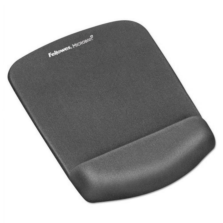 PlushTouch Mouse Pad with Wrist Rest, 7.25 x 9.37, Graphite PlushTouch Mouse Pad with Wrist Rest, 7.25 x 9.37, Graphite