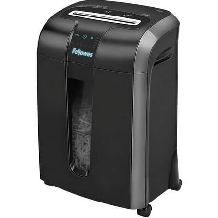 Fellowes Powershred 73Ci 100% Jam Proof Cross-Cut Shredder Non-continuous Shredder - Cross Cut - 12 Per Pass - for shredding Staples, Credit Card, CD, DVD, Paper Clip, Paper - 0.156" x 1.500" Shred