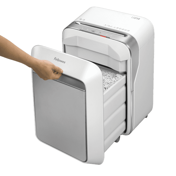 Fellowes Powershred LX210 Micro-Cut Paper Shredder, White