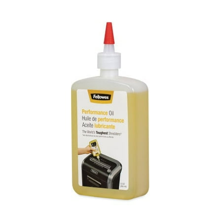 Fellowes Powershred Performance Oil, 12 oz Bottle with Extension Nozzle, Each