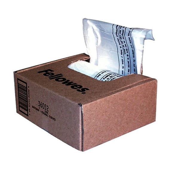 Fellowes Powershred Wastebags, 6-7 Gallon, Pack of 100