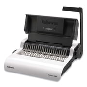 Fellowes  Pulsar  300 Manual Comb Binding Machine, 300 Sheet Capacity, 5.1"H x 18.1"W x 15.4"D, White