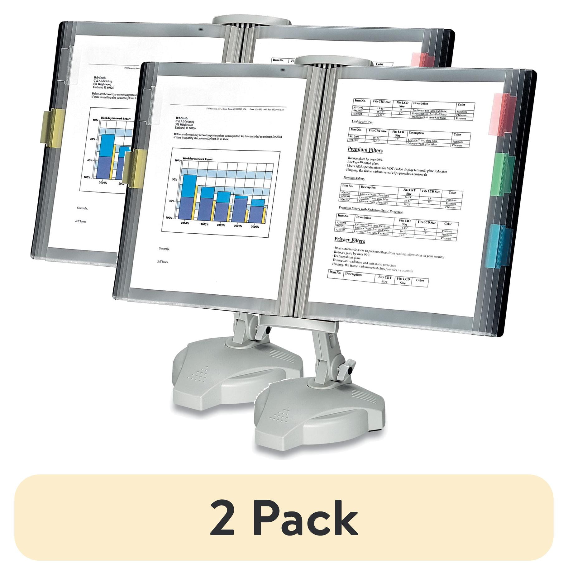Reference Rack, Plastic, Letter, 10 Pockets, Platinum Reference Rack, Plastic, Letter, 10 Pockets, Platinum