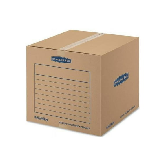 Bankers Box SmoothMove Basic Storage and Moving Boxes, Medium, 20pk