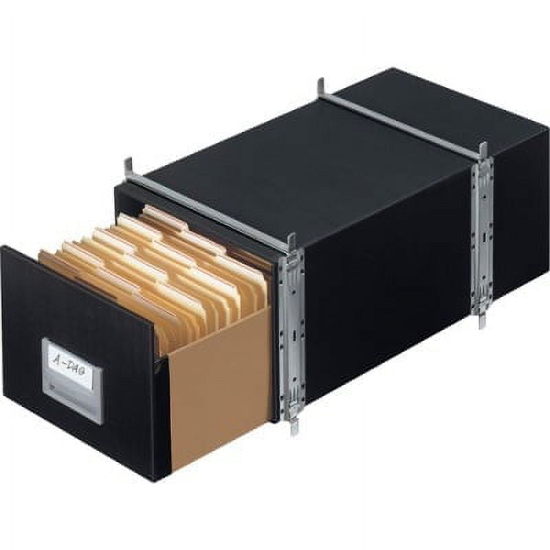 Black Steel Legal Size Lockable Storage Drawers