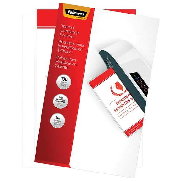 Fellowes Thermal Pouches Legal 100/Box (5204501)