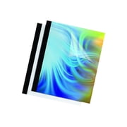 Fellowes Presentation Covers - 0.25 in - ANSI A (Letter) (216 x 279 mm) - 60 sheets - black, clear - 10 pcs. thermal binding cover