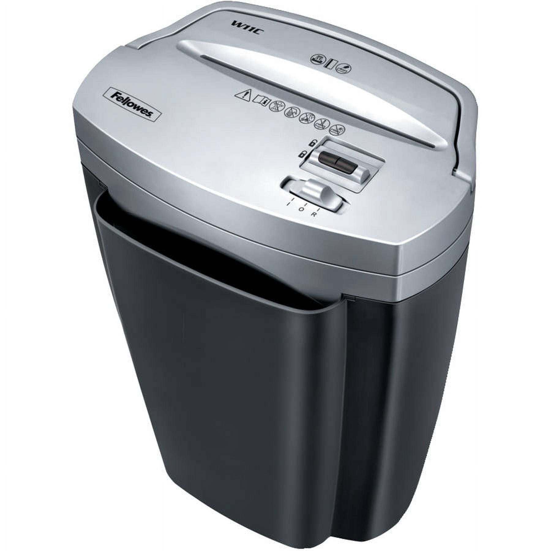 Fellowes W11C Cross-Cut Paper Shredder 11 Sheet - for shredding Staples, Credit Card, Paper - P-4