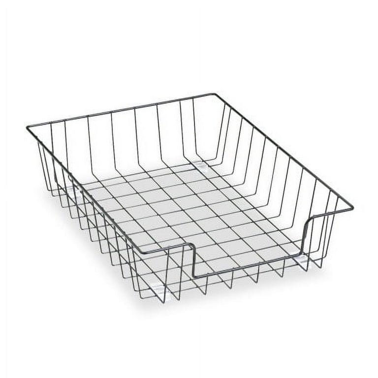Wire Desk Tray Organizer, 1 Section, Letter Size Files, 10 Wire Desk Tray Organizer, 1 Section, Letter Size Files, 10