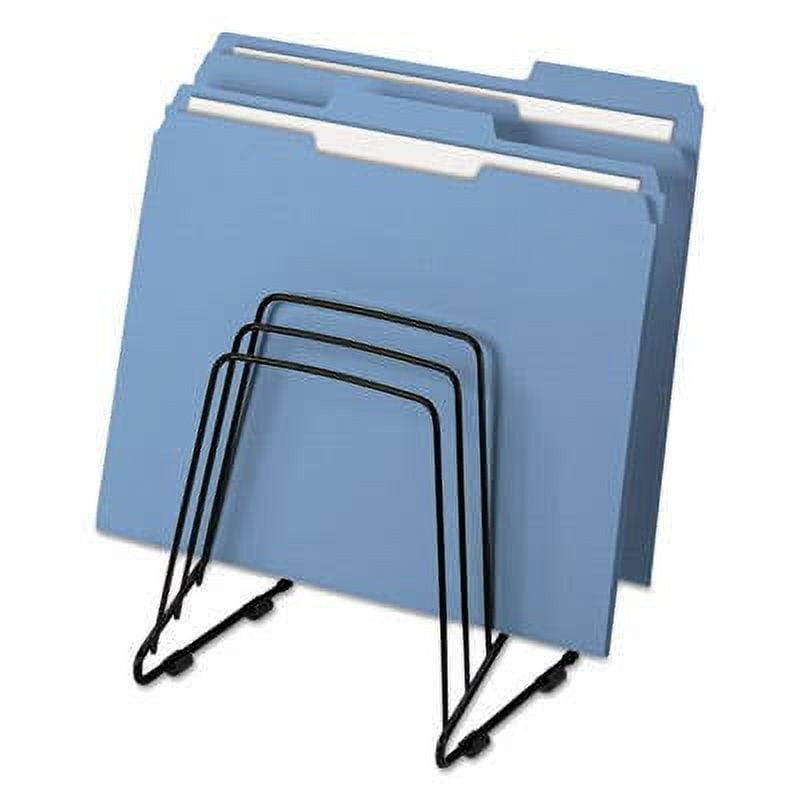 Black Metal Wire 5-Section Document Sorter