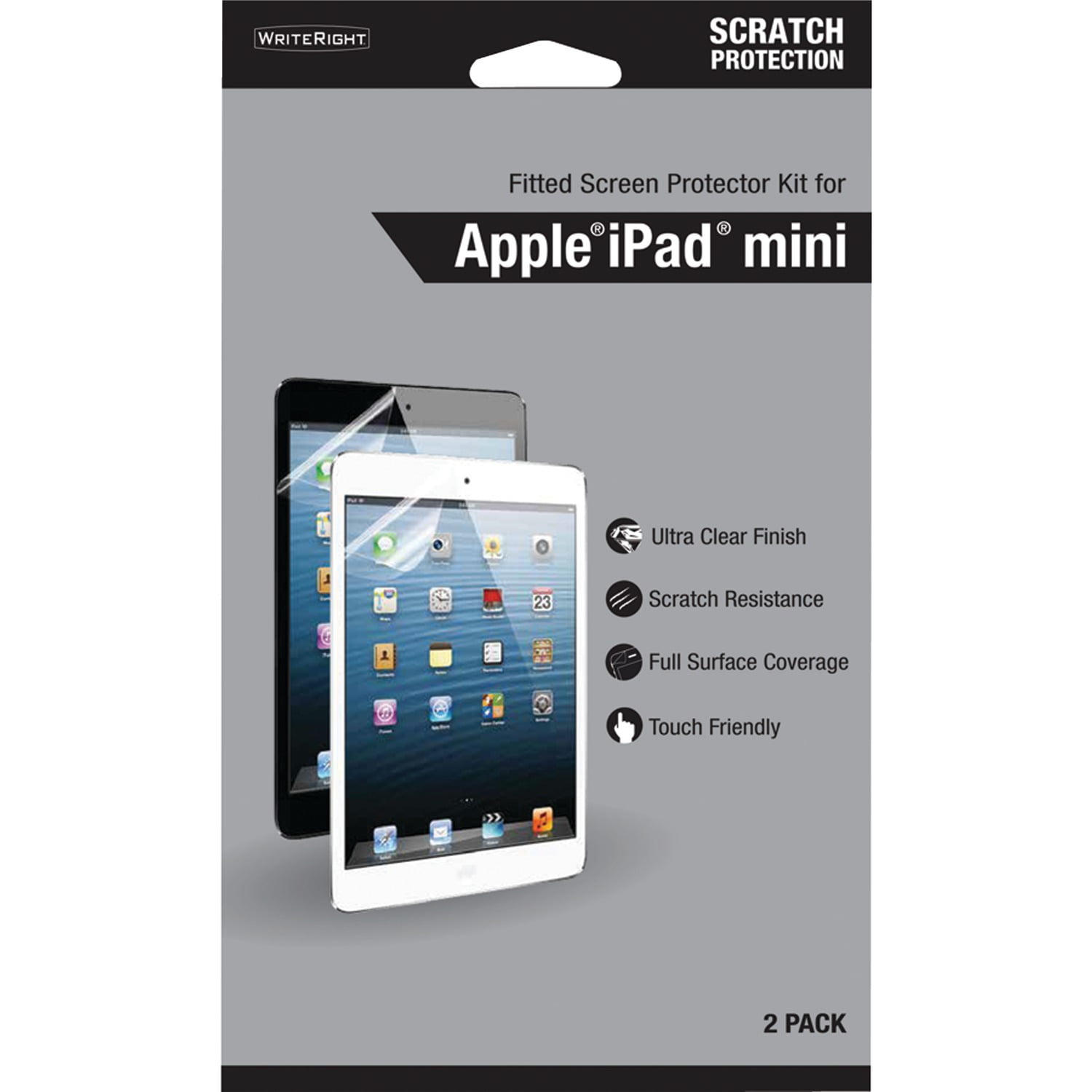 Fellowes WriteRight Screen Protectors for iPad Mini Gen 14, 2 pk