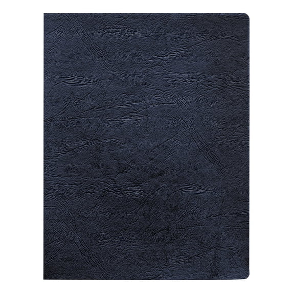 Fellowes Classic Grain Texture Binding System Covers, 11-1/4 x 8-3/4, Navy, 200/Pack -FEL52136