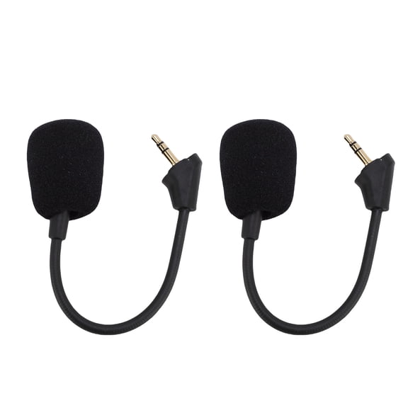 Felmuzaro 2-Pack Replacement Detachable 3.5mm Headset Microphones for HyperX Cloud Alpha and Alpha S