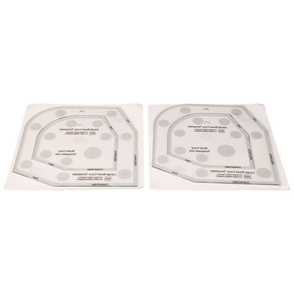 Felmuzaro 2 Pcs Bowl Cozy Template Acrylic Sewing Template DIY Quilting Handicrafts for Household (6 inches & 8 inches)
