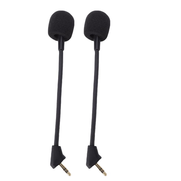 Felmuzaro 2PCS Microphone Replacement for HyperX Cloud Alpha, Alpha S, and Alpha Pro Gaming Headsets, Noise Cancelling Mic with 3.5mm Plug, OFC Copper Cable