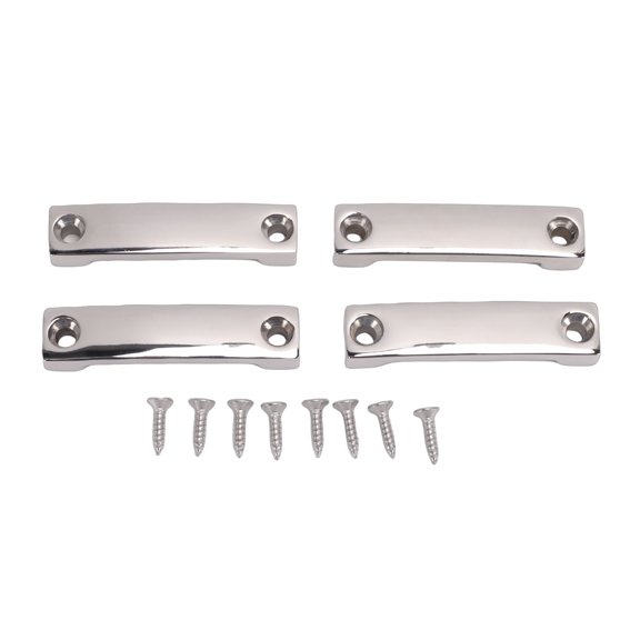 Felmuzaro 4 Pack 42mm Marine Boat Top Strap Footman Loops Pad Eyes with Screws
