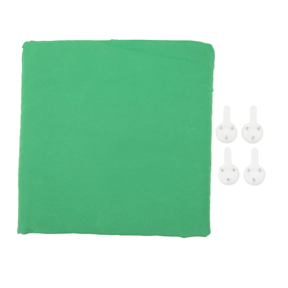 Felmuzaro Green Virtual Background Screen Opaque Foldable Studio Backdrop for Video and Portrait Photography