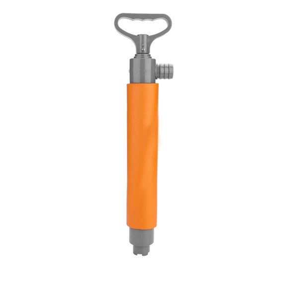 Felmuzaro Portable Orange Kayak Bilge Floating Hand Pump Nylon Plastic And EVA Manual Evacuation Tool For Boats Water Drainage 18.1 Inches To 29.1 Inches Length