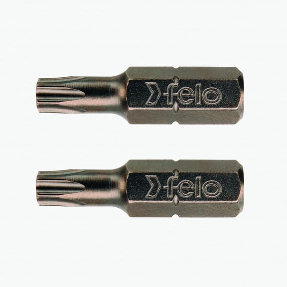 Felo 10301 Torx T8 x 1" Bits on 1/4" stock - 2 per pkg